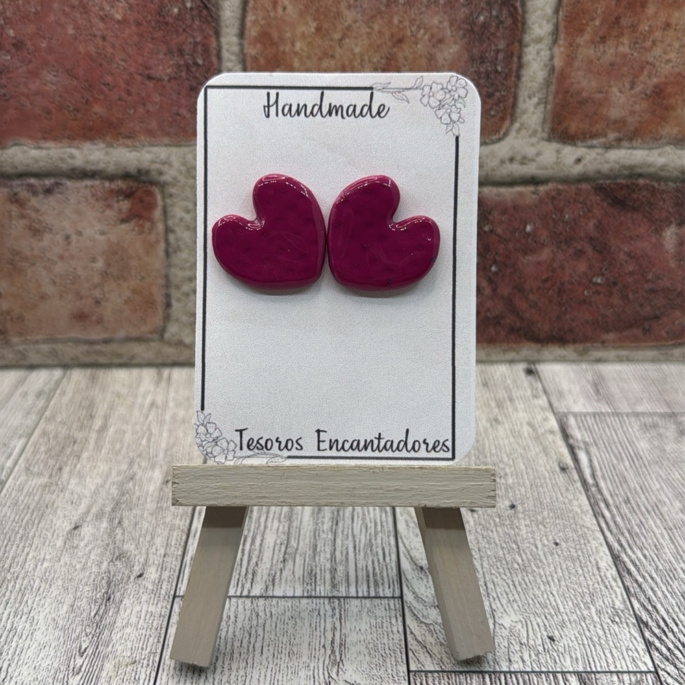 Handmade Heart Earrings - Fascia